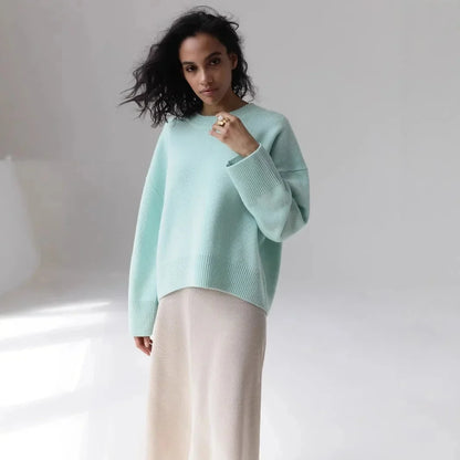 Thea | Blød Oversize Sweater Med Lange Ærmer Og Rund Hals