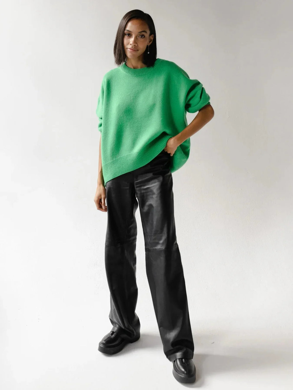Thea | Blød Oversize Sweater Med Lange Ærmer Og Rund Hals