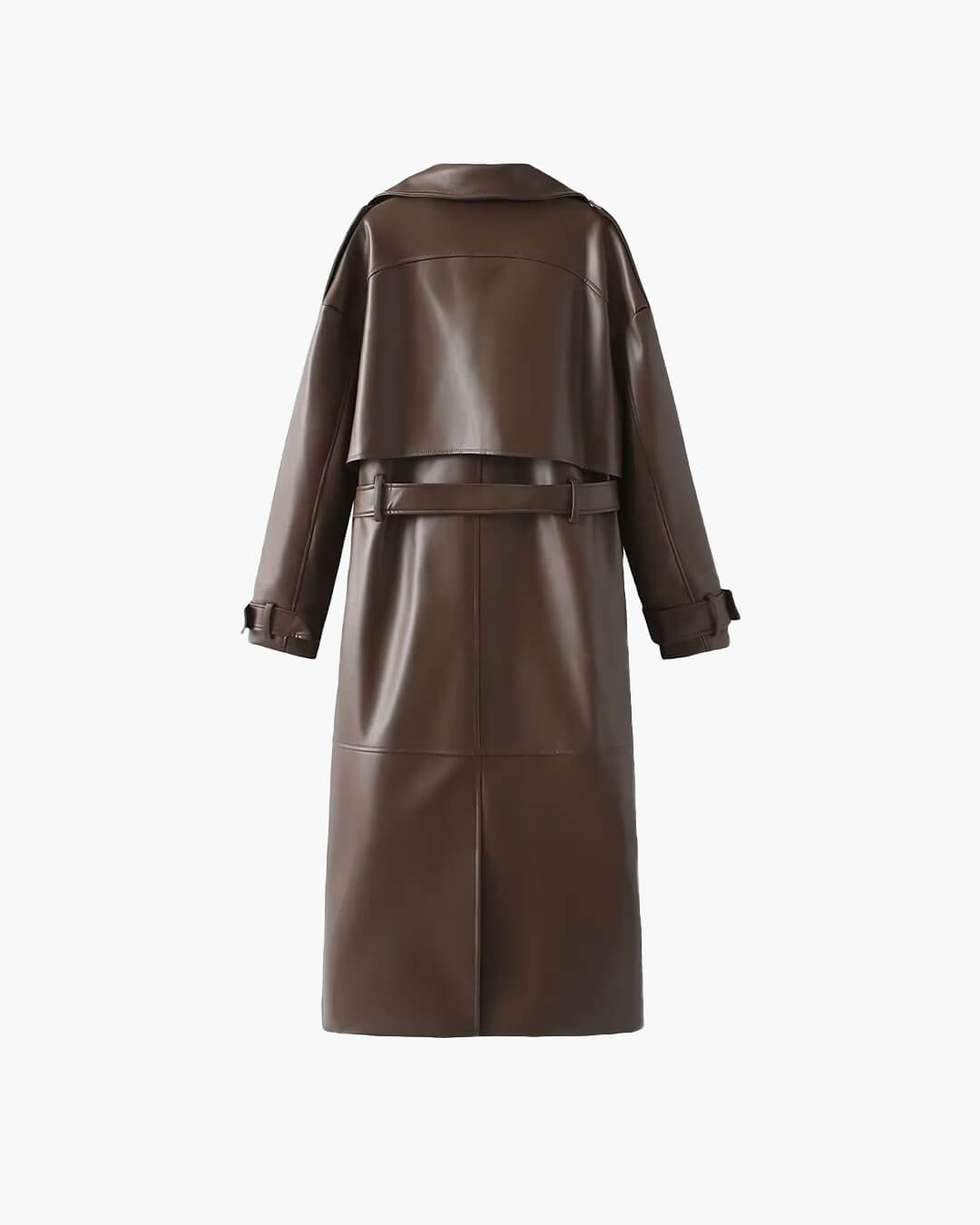 Dame Stilfuld Lang Vinter Maxi Trenchcoat