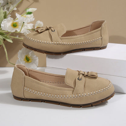 Sophia - Klassiske slip-on loafers med kvastdetaljer