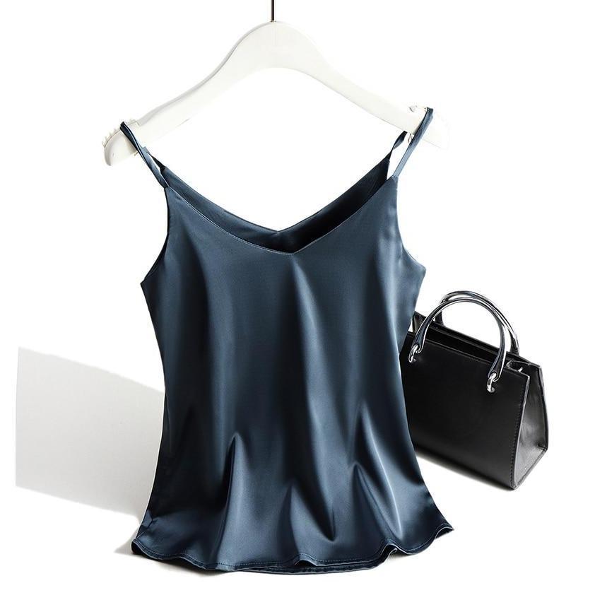 Moderne Elegant Tanktop i Bomuld