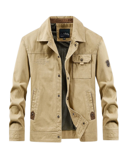 Stilfuld Let Åndbar Bomulds Windbreaker
