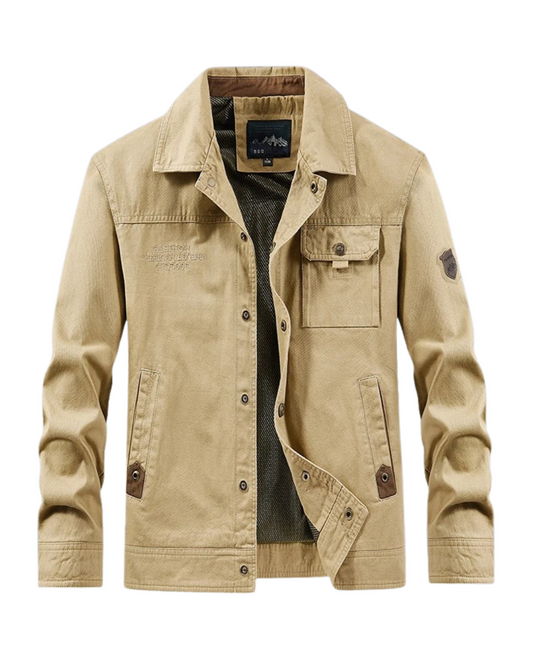 Stilfuld Let Åndbar Bomulds Windbreaker