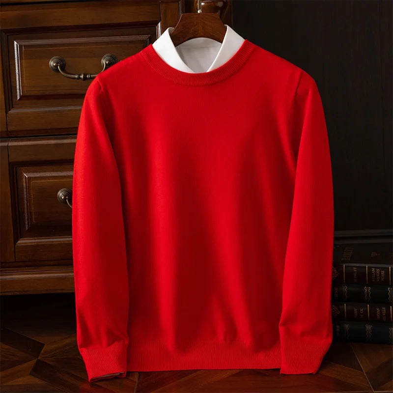 Moderne Varm Blød Elegant Uldsweater