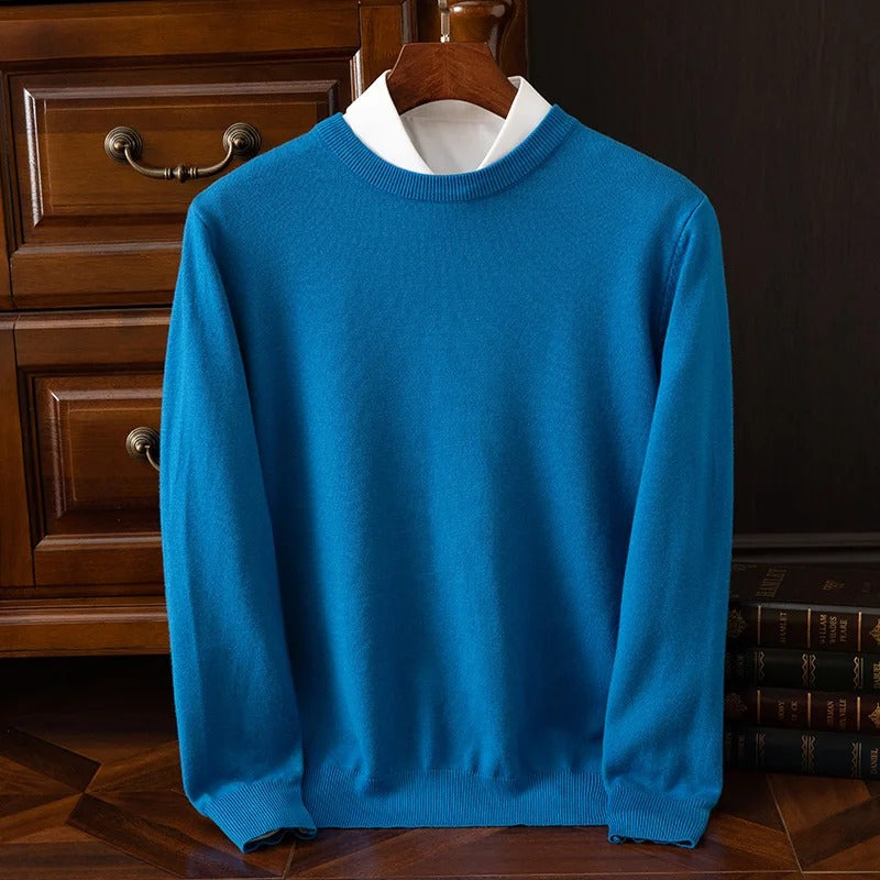 Moderne Varm Blød Elegant Uldsweater