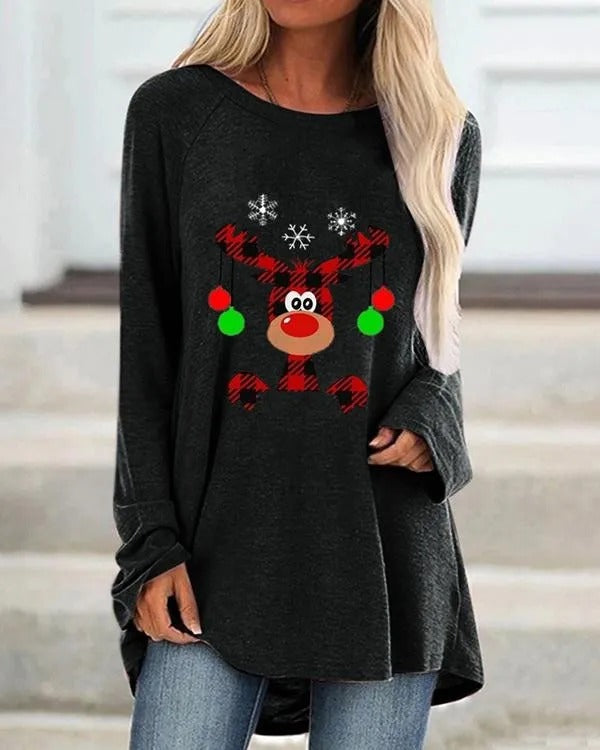 Mistletoe | Julesweater i lang model med varm strik