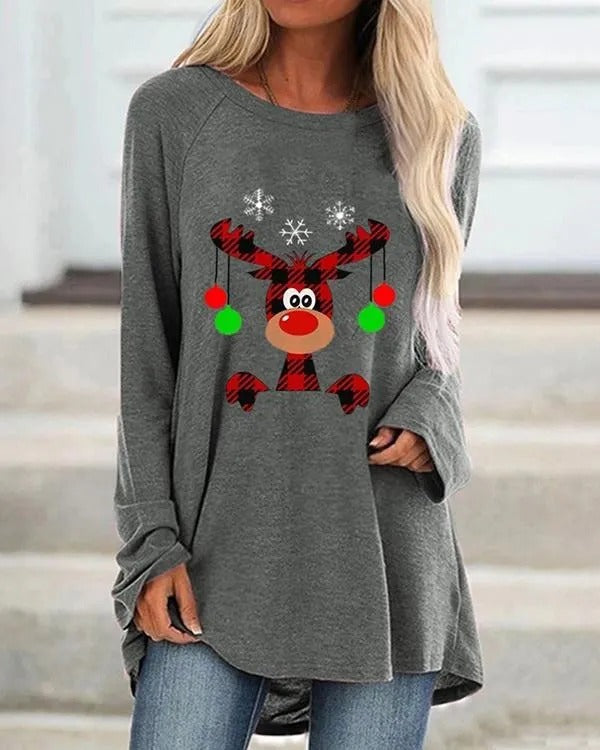 Mistletoe | Julesweater i lang model med varm strik