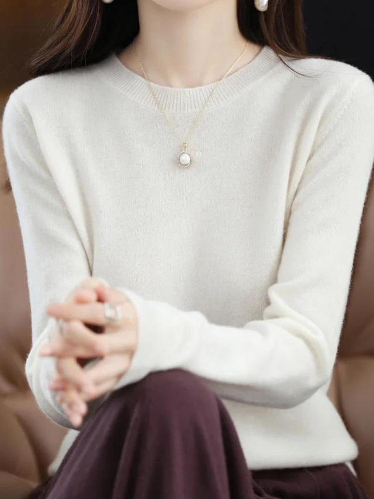 Edda | Elegant strikpullover med blød maske og moderne pasform