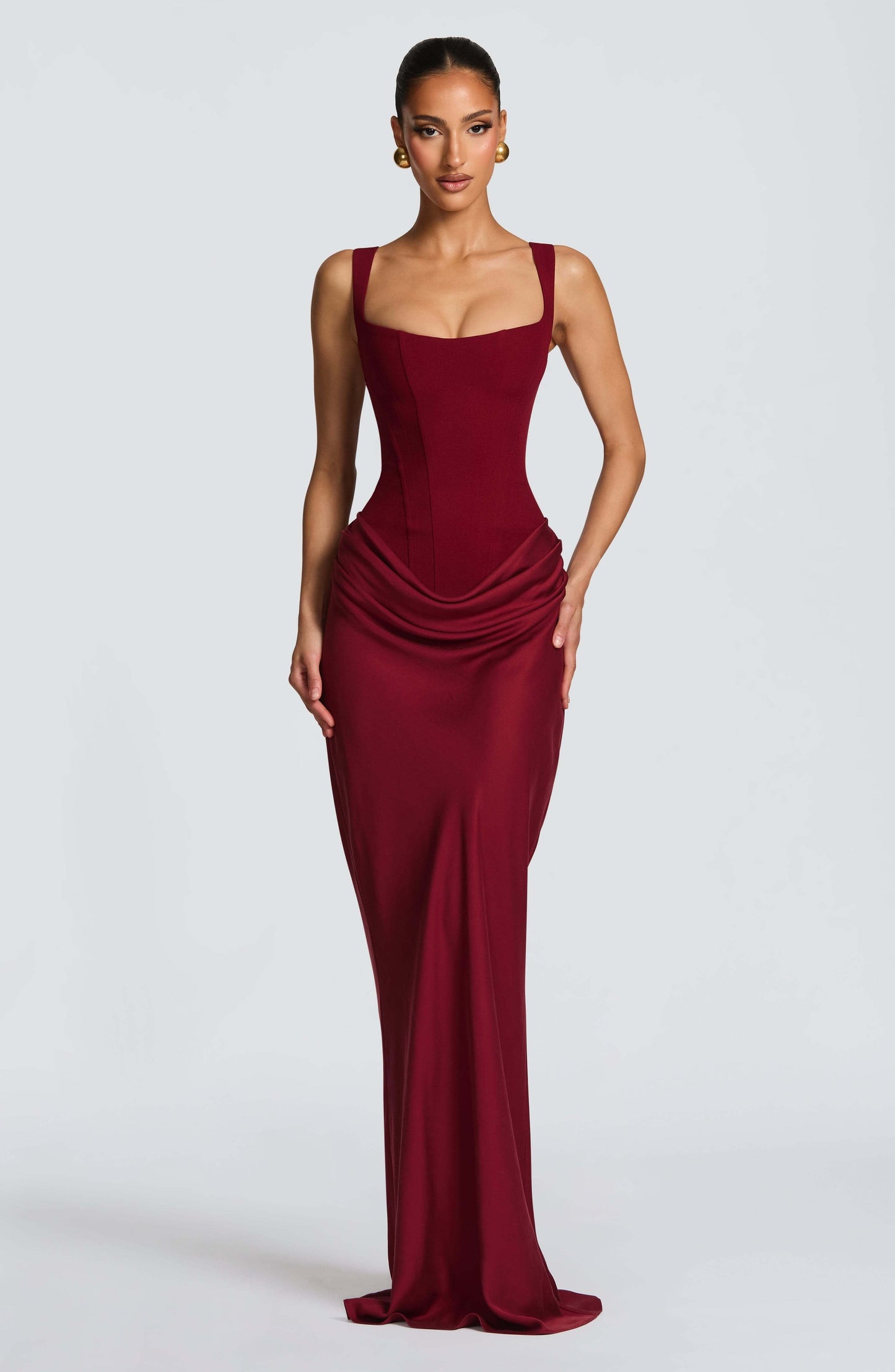 Dame Ærmeløs Bodycon Maxi Bryllupsgæst Kjole