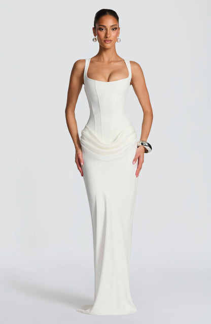 Dame Ærmeløs Bodycon Maxi Bryllupsgæst Kjole