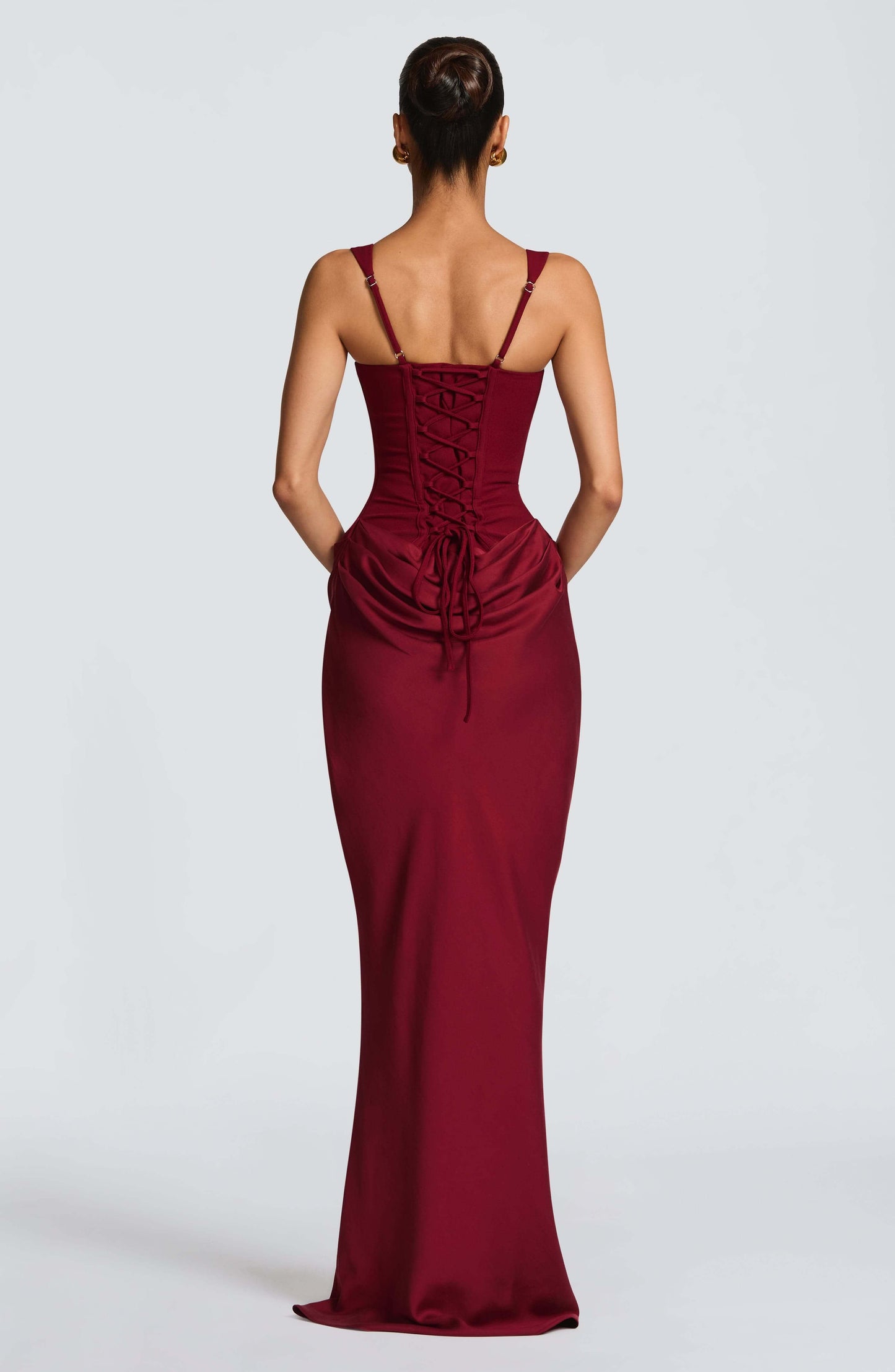 Dame Ærmeløs Bodycon Maxi Bryllupsgæst Kjole