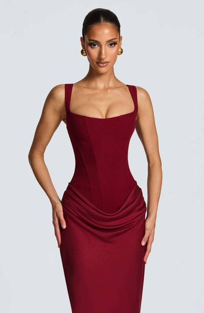 Dame Ærmeløs Bodycon Maxi Bryllupsgæst Kjole