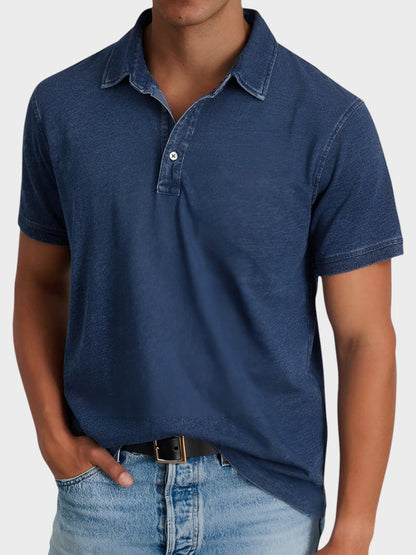 Klassisk Stilfuld Herreskjorte I Denim